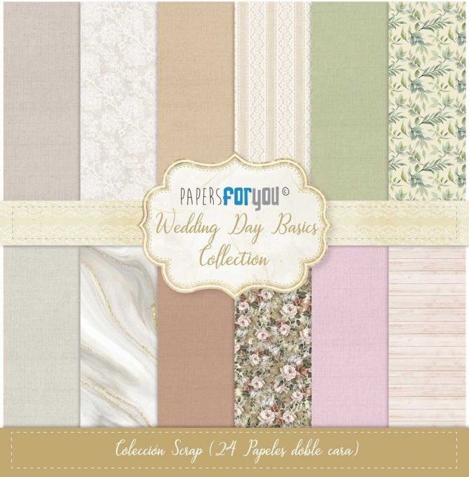 Collection Wedding day, PapersForYou, 20x20cm - 24 pages - Basics