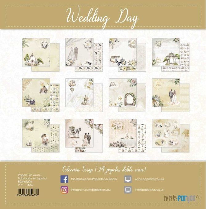 Collection Wedding day, PapersForYou, 15x15cm - 24 pages
