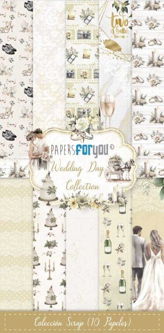 Collection Wedding day, PapersForYou, 15x30cm - 10 pages 