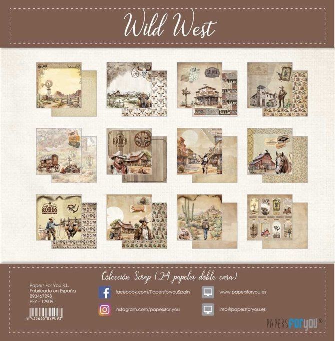Collection Wild west, PapersForYou, 20x20cm - 24 pages