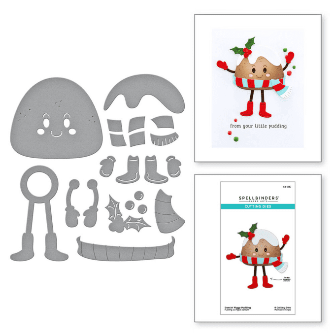 9 Dies/matrices de découpe - spellbinders - Dancin' figgy pudding