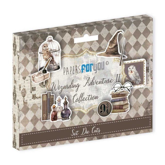 Collection Wizarding adventure II, PapersForYou, die-cuts - 24 pièces 