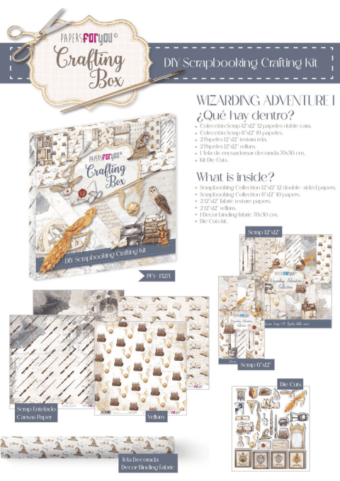 Crafting box, PapersForYou, Wizarding Adventure
