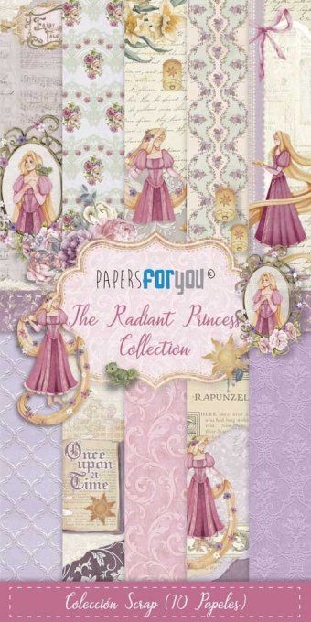 Collection The radiant princess, PapersForYou, 15x30cm - 10 pages 