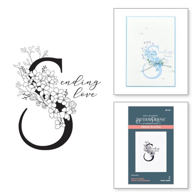 Press plate pour Betterpress, Spellbinders  - Every occasion Floral S