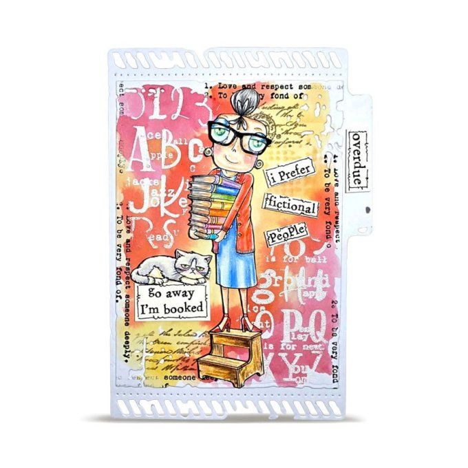 6 Tampons - AALL&Create - Dee is booked - dim. de la planche : 7x9.5cm environ