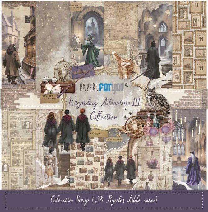Collection Wizarding adventure III, PapersForYou, 20x20cm - 28 pages