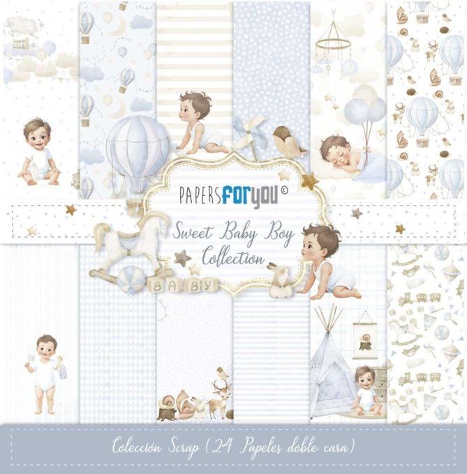 Collection Sweet baby boy, PapersForYou, 15x15cm - 24 pages