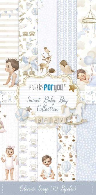 Collection Sweet baby boy, PapersForYou, 15x30cm - 10 pages, 180gsm