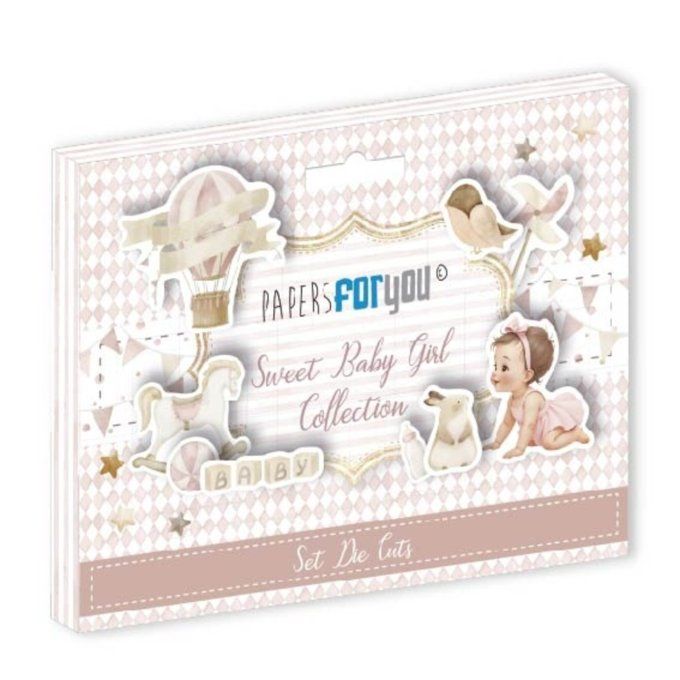 Collection Sweet baby girl, 20 die-cuts, PapersForYou