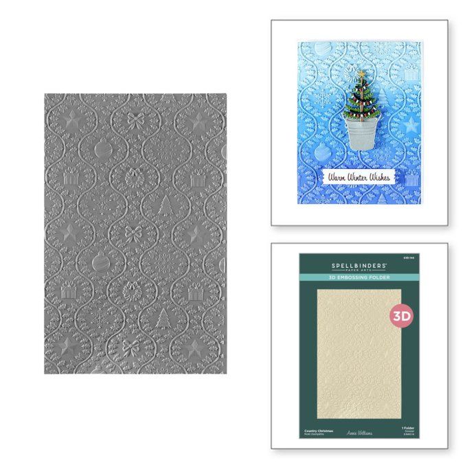 Classeur d'embossage, Spellbinders - Country christmas