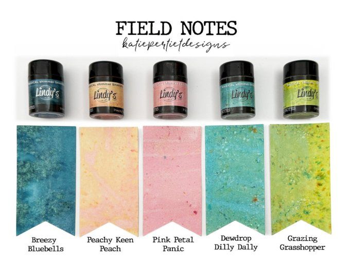 Lot de 5 Pigments Magical shaker, Lindy's, Katie Pertiet's - Field notes
