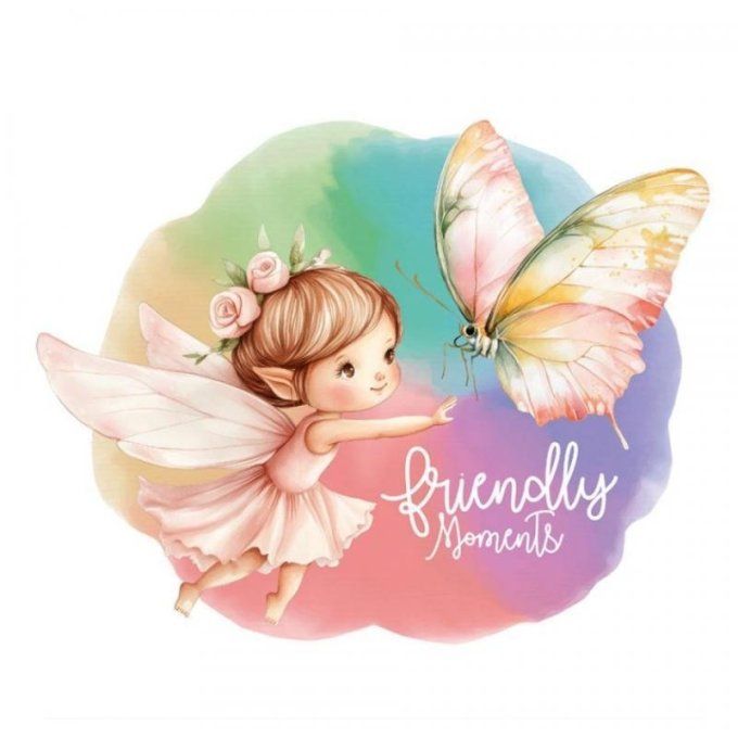 Feuille de transfert pour textile - Friendly moments