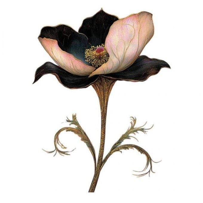 Feuille de transfert pour textile - Bright Flower