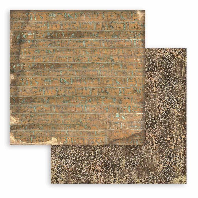 Papier scrapbooking, 30.5x30.5cm, Fortune, Stamperia - background, terre des Pharaons