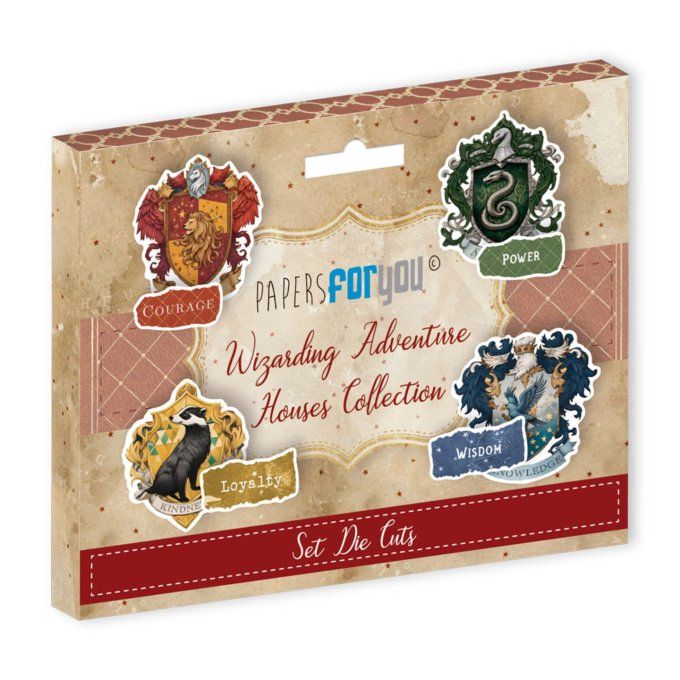 Collection Wizarding adventure, Houses, die-cuts (17 pièces)