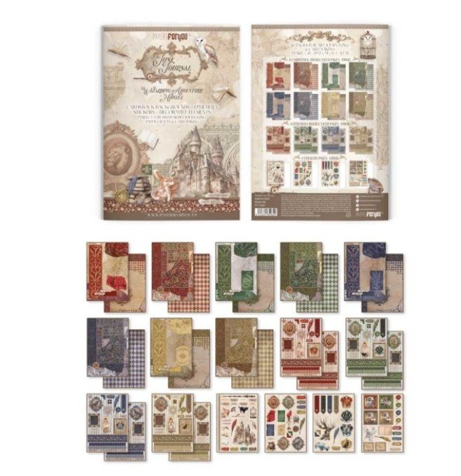 Collection Wizarding Adventure, Format A4, junk journal, PapersForYou, 