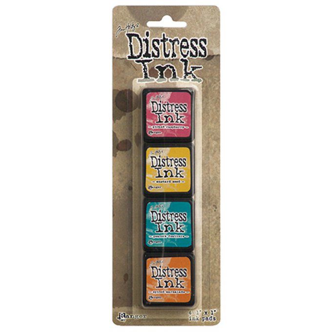 Lot de 4 mini pads, Distress Ink (#1)