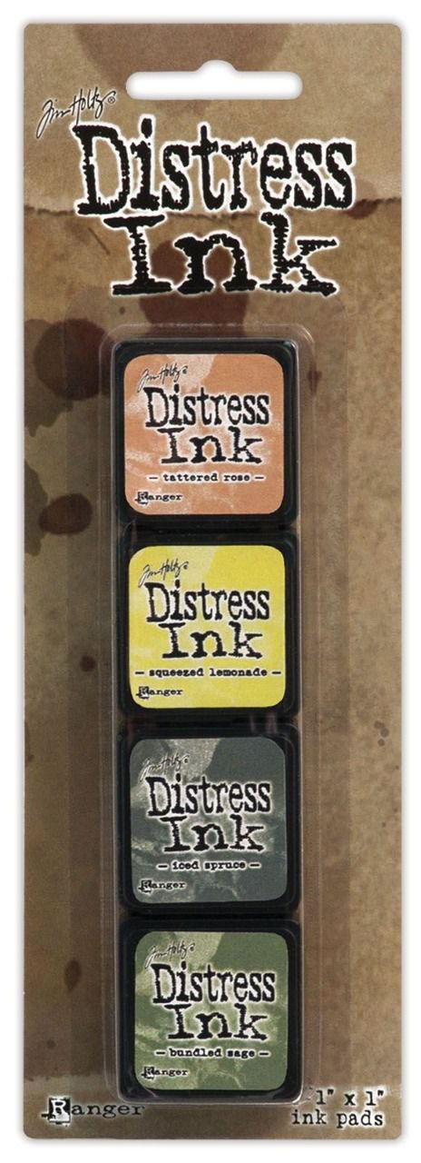 Lot de 4 mini pads, Distress Ink (#10)