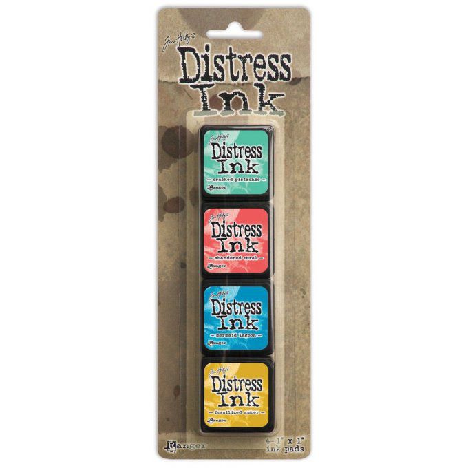 Lot de 4 mini pads, Distress Ink (#13)