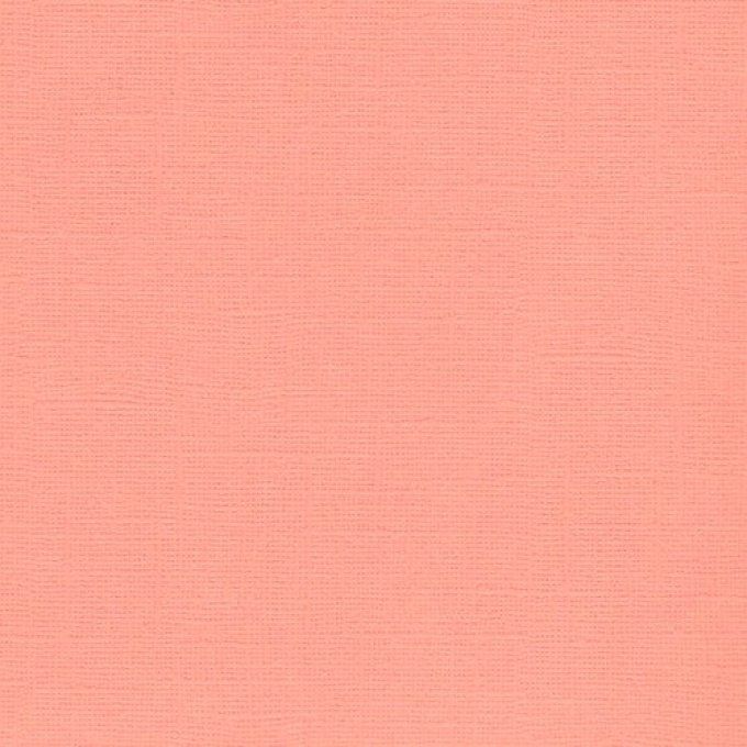 Cardstock, Couleur peach, 216g, 25 feuilles-30x30cm (texturé)-Scrapberry's (voir description) 