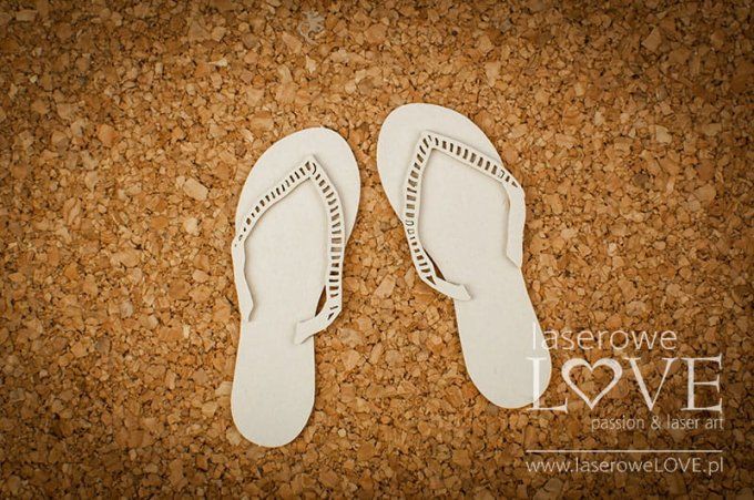 Chipboard, Tongs - dimension de la planche : 9.3x9.3mm environ