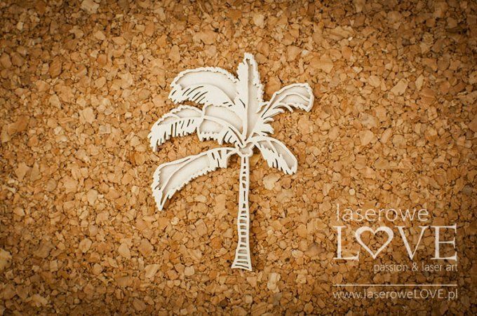  Chipboard - Palmier -  Dimension : 6.5x5cm environ 