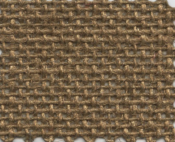 Toile jute - marron/gold - dimension 1.30x1m