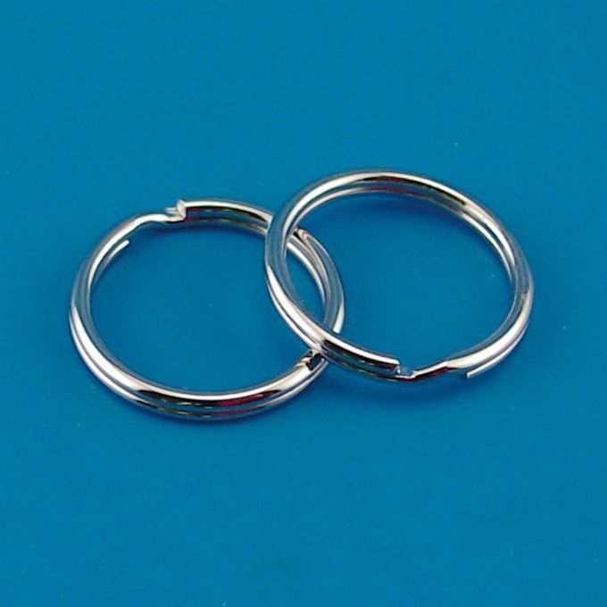 Lot de 10 Anneaux de porte-clés, diamètre 25mm