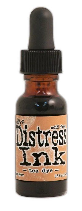 Recharge, encre distress ink, couleur : Tea dye