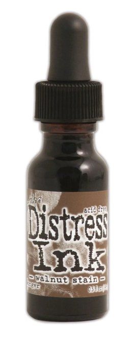 Recharge, encre distress ink, couleur : Walnut stain