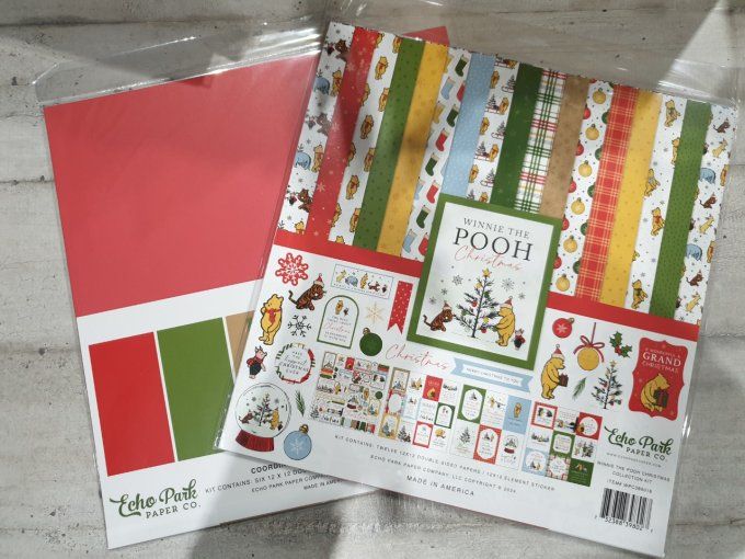 Lot N°16 - Winnie the pooh, christmas (Echo Park)