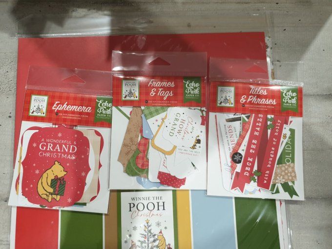 Lot N°16 - Winnie the pooh, christmas (Echo Park)
