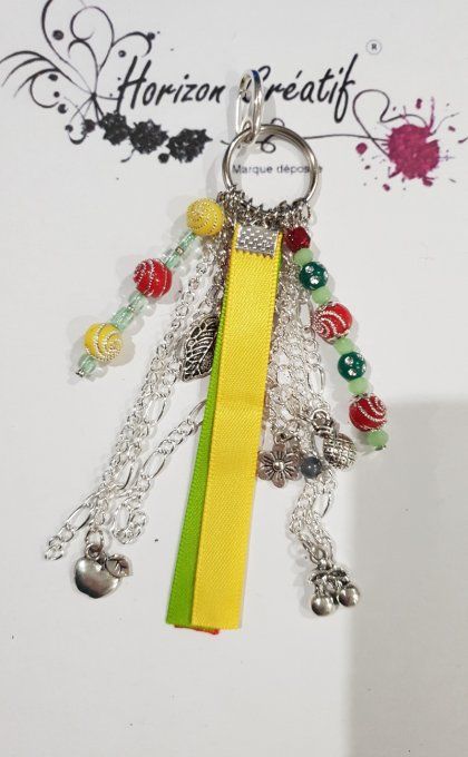 Bijou d'album et/ou porte-clés : Fruité, fait-main by Ninon (modèle unique)