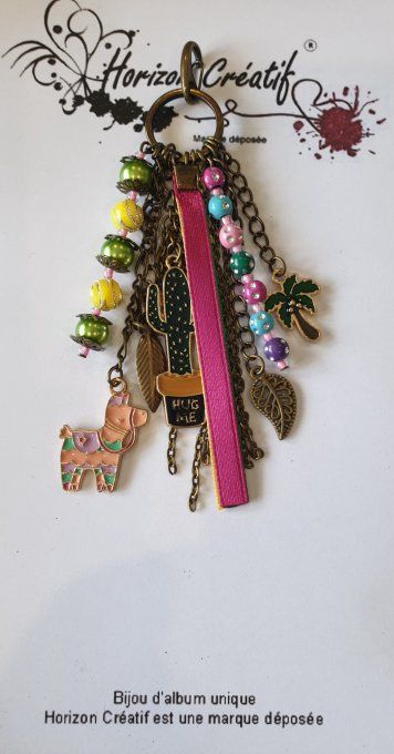 Bijou d'album et/ou porte-clés : Eté, fait-main by Ninon (modèle unique)