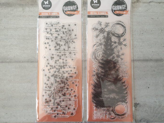 Lot N°31 - 2 planches de Tampons - StudioLight - Grunge collection