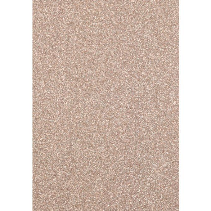 5 Feuilles de papier pailleté - format A4 - couleur : champagne - 250g 