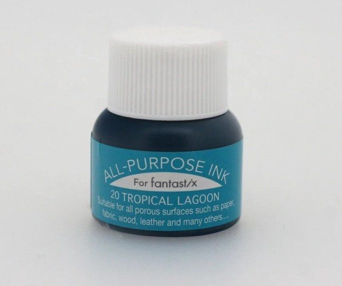 Tsukineko, Flacon d'encre All-Purpose, 15ml - Couleur : Tropical lagoon