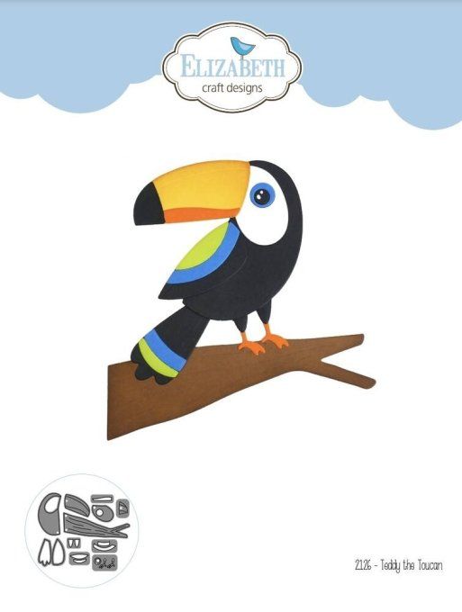 11 Dies/matrices de découpe, Toucan , Elizabeth craft