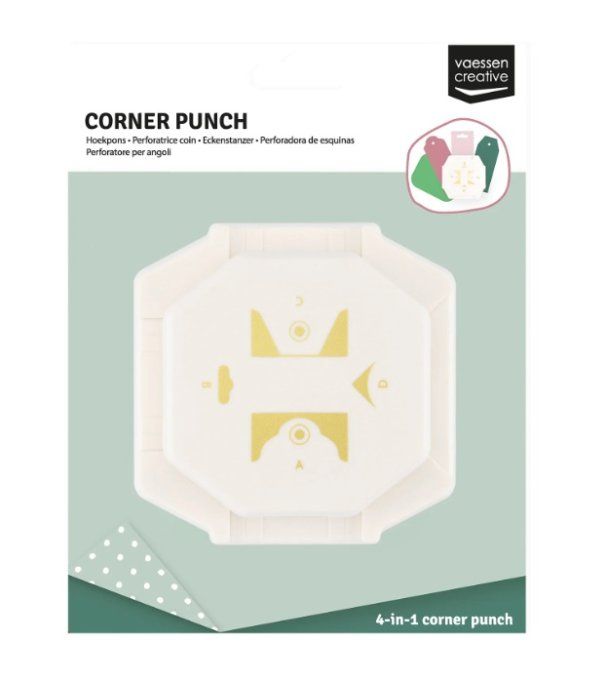 Perforatrice d' angle - 4 en 1  - Coin Etiquettes classiques