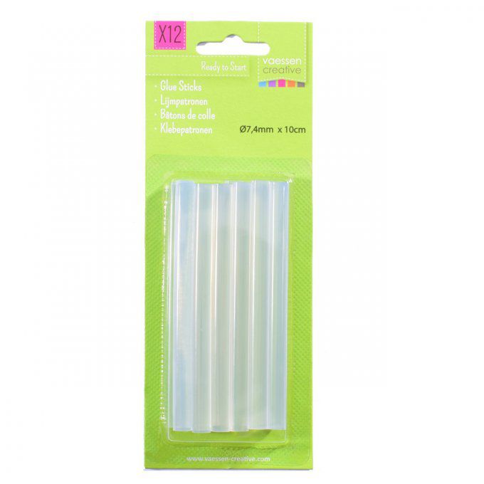 12 batonnets de colle, 7.4x100mm 
