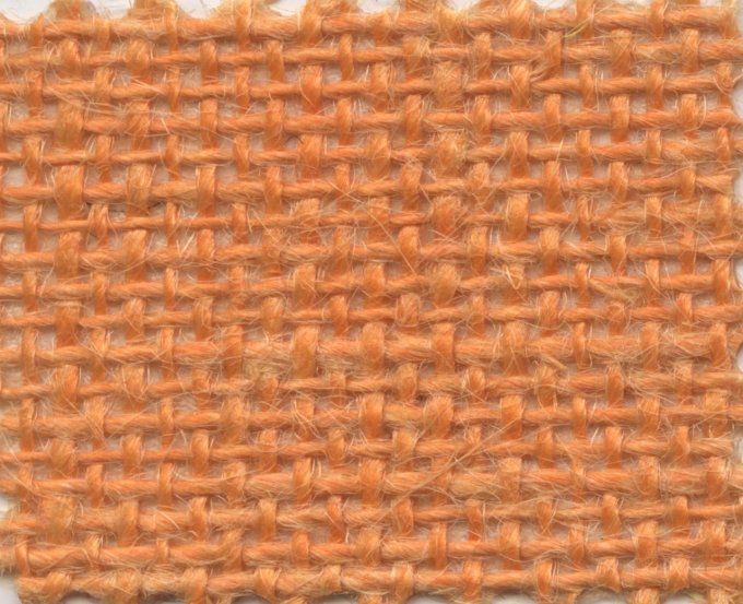 Toile jute - abricot - dimension 1.30x1m