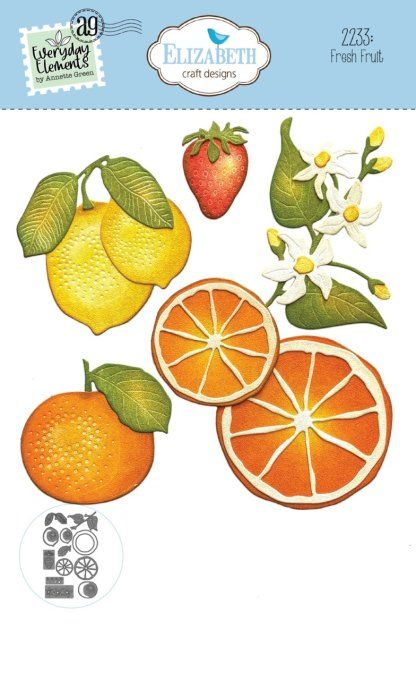13 Dies/matrices de découpe, Elizabeth craft, Fresh fruit