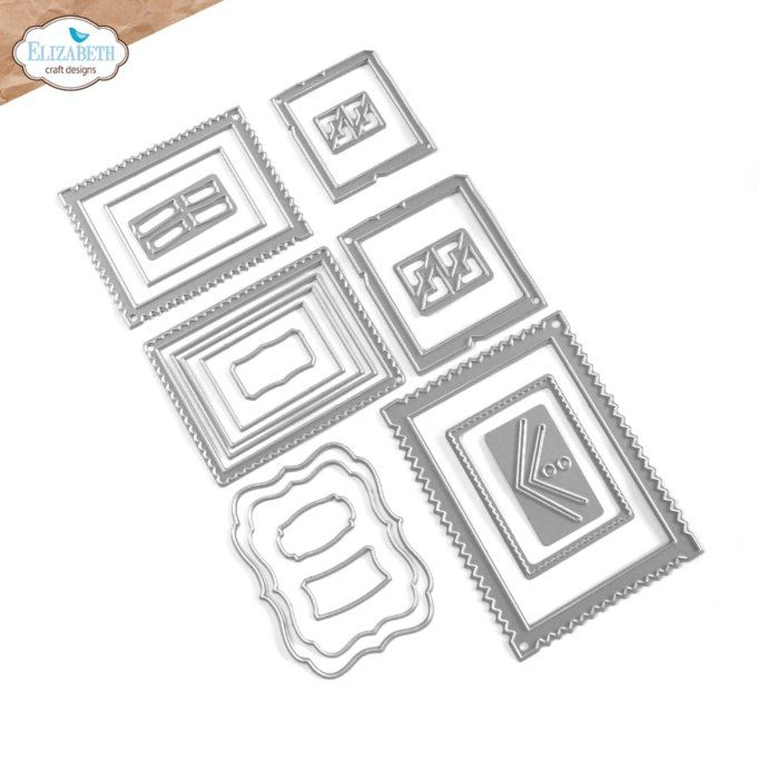19 Dies/matrices de découpe, Elizabeth craft, Picture frames & Mats