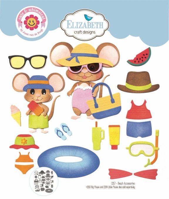 25 Dies/matrices de découpe, Elizabeth craft, Beach accessories
