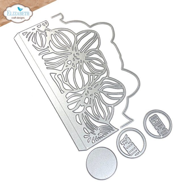 5 Dies/matrices de découpe, Elizabeth craft, Botanical, Borderpage with flowers