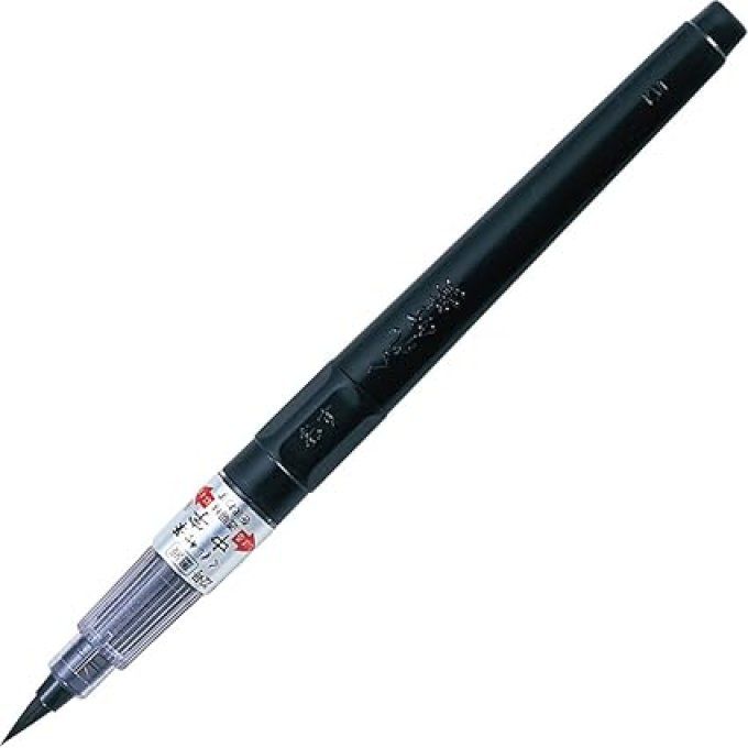 Kuretake - feutre pinceau - Fude Pen Chuji nº 22B - noir
