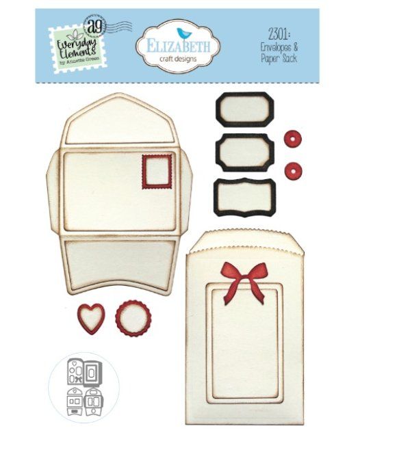 Elizabeth Craft designs - Romantic revival envelopes