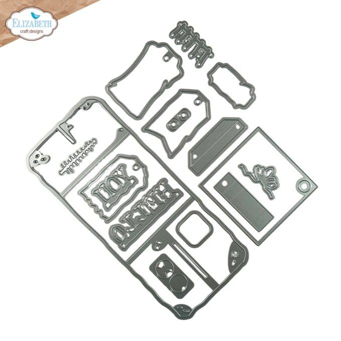 Ensemble de dies, Elizabeth Craft designs - Hello you ! Ephemera pocket