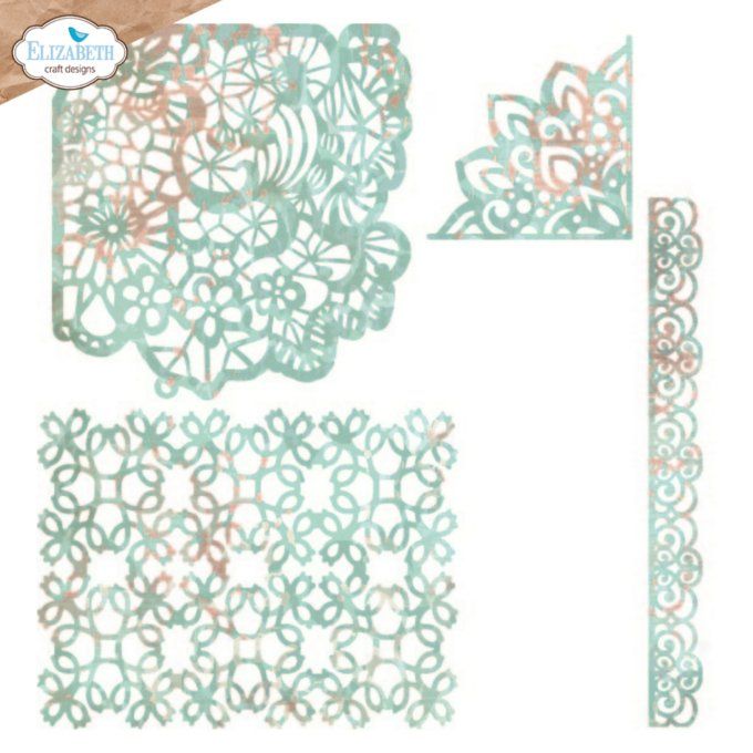 Ensemble de dies, Elizabeth Craft designs - Hello you ! Lace all over